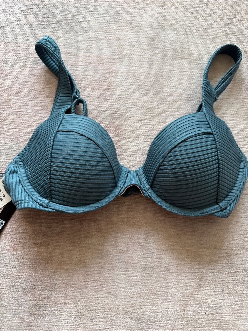 Victoria's Secret Pink Teal Blue Bikini Top XS